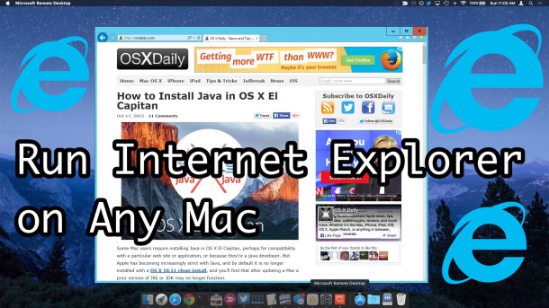 microsoft internet explorer 11 for mac